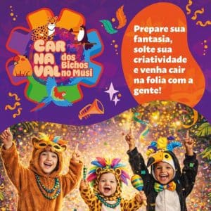 Carnaval com crianças no Museu da Imaginação